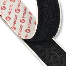 Velcro® adesivo, maschio e femmina, nero, 25 mm - 1,5 mt