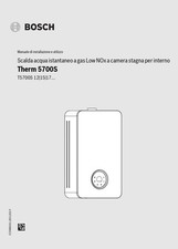 Manuale istruzioni uso utente scalda acqua gas BOSCH Therm 5700S