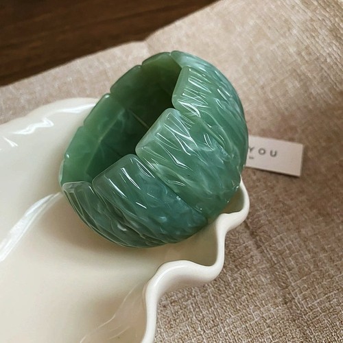 Bracciale rigido jade - bracciale, petal
