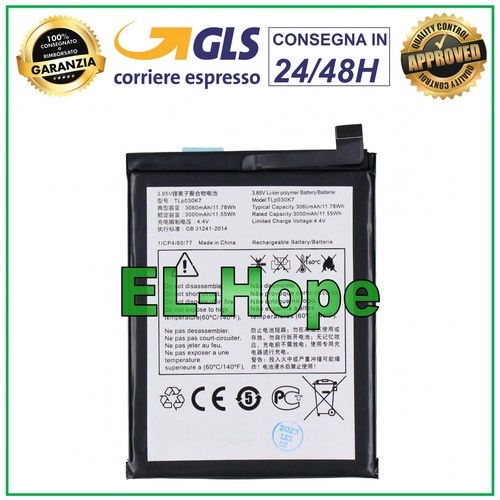 Batteria tlp030k7 per alcatel - tlp030k7,