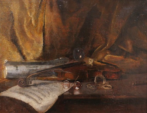 Quadro antico emile boulard - quadro,