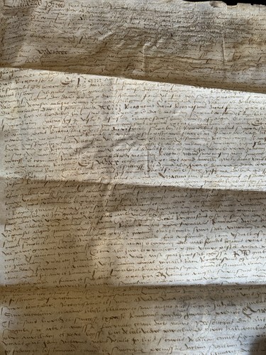 Pergamena manoscritto epoca - pergamena,