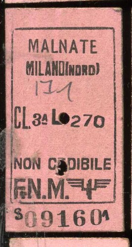 Biglietto treno ferrovia - treno,