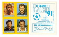 Il Grande Calcio 91 1991 Vallardi Figurina Van Tiggelen Tacconi Zenga Schillaci