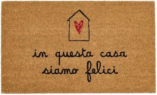 Tappeto zerbino in questa - -,