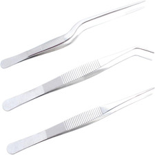Pinzette Da Cucina 3 Pezzi, Pinze Cucina,Pinze per Alimenti Da Cucina in Acciaio