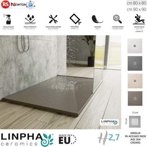 Piatto doccia quadrato 80x80 - quadrato,