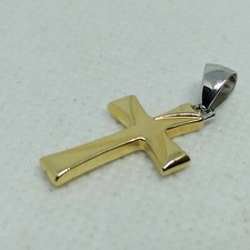 Croce uomo donna in oro giallo