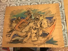 Disegno su carta da pacco con