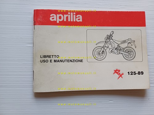 Aprilia 125 1989 manuale - 1989,