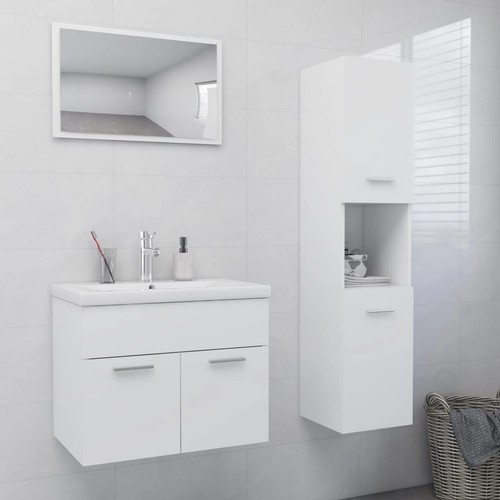 Set mobili bagno bianco in - set,