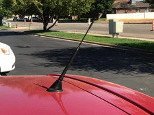 9" Antenna Rubber Mast Black