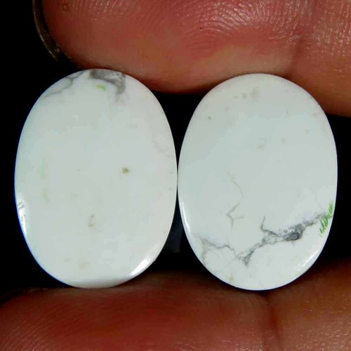 Coppia ovale howlite - coppia,