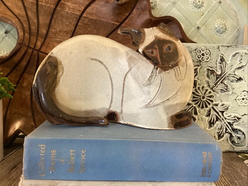 Gatto ceramica firmato - in,