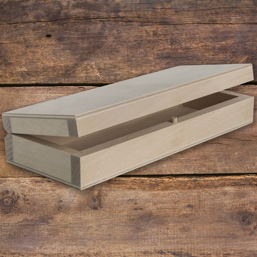 Scatola legno piatta - legno,