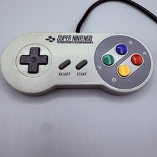 Controller Super Nintendo Joypad Originale SNES Usato Grigio Silver Gamepad PAL 