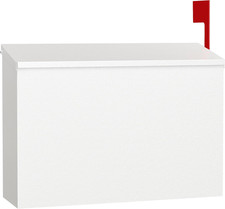 Cassetta postale da parete per esterno, cassetta postale antiruggine grande capacità con Stay-Ope