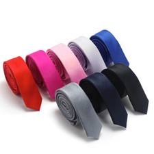 CRAVATTA CRAVATTINO SOTTILE SLIM UOMO DONNA STRETTA SLIM