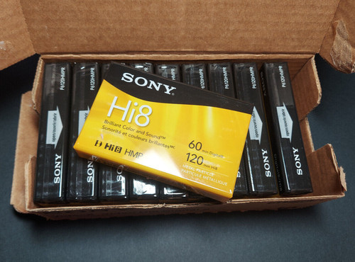 Sony hi8 tape confezione 10 - hi8,