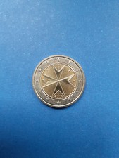 MALTA 2008  2 Euro FDC MONETA  CON F NELLA STELLA  NON CIRCOLATA DA ROTOLINO FDC