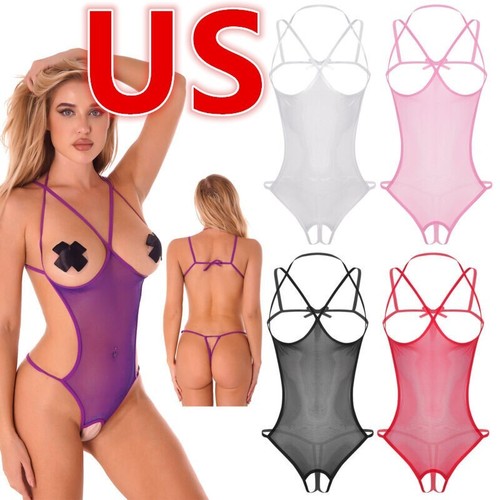 Ladies lace lingerie open - us,