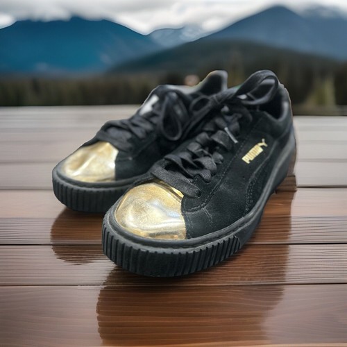 Puma black suede platform - puma,