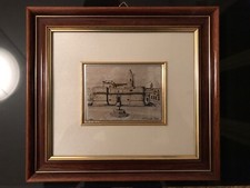 Quadro  Italsilver Incisioni Il Castello Di Vasto Abruzzo 