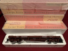 Accucraft AM31-372 Pacific Coast Flat Cars lotto di 4 nuove con scatola 