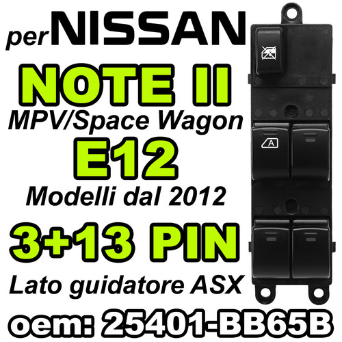 25401 bb65b pulsantiera - 25401-bb65b,