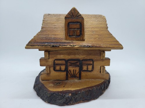 Antico salvadanaio legno - antico,