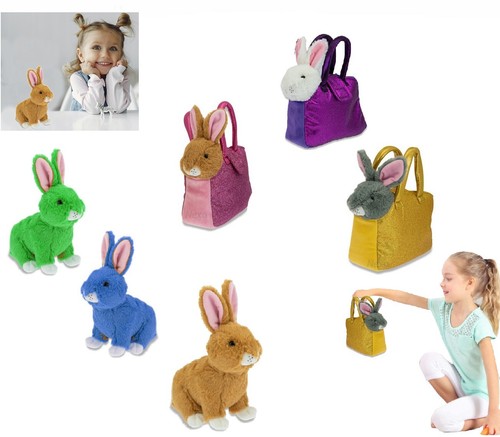 Peluche coniglio con borsa - peluche,