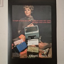 1967 Olivetti Lettera 32 - Original AD Advertising 26x33 Pubblicità Vintage
