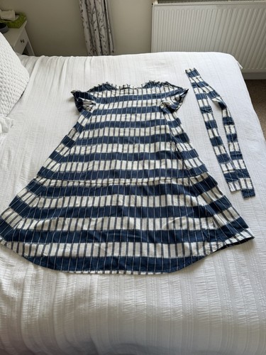 Abito brindisi blu navy ecrù