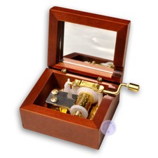Wooden Hand Crank Music Boxes