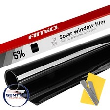 PELLICOLA OSCURANTE VETRI AUTO NERA 5% SUPER DARK 75 x 300 CM VLT ANTIGRAFFIO