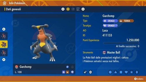 Garchomp shiny 6iv - shiny, +
