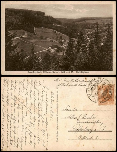 Cartolina freudenstadt 740 - cartolina, m