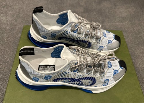 Gucci run sneaker bianco - run, blu'