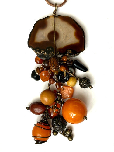 Collier pierre perle - collier,