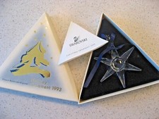 SWAROVSKI STAR 1993 MIB FIOCCO DI NEVE ORNAMENTO NATALIZIO SPLENDIDO WOW