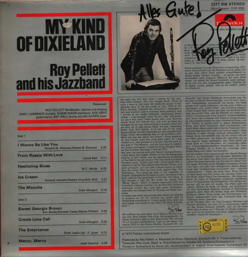 Roy pellett and his jazzband - roy,
