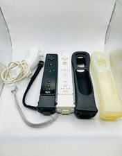 Coppia Wii Remote + Nunchuck – Bianco + Nero | Motion Plus Inside | Gusci