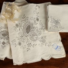Tovaglia antica lino con - antica,