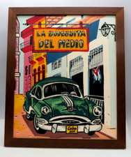QUADRO INCORNICIATO DIPINTO A MANO SOUVENIR - LA BODEGUITA DEL MEDIO - CUBA 2001