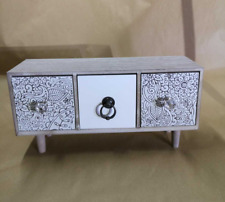 portagioie portaoggetti in legno decorato salva spazio formato cassettiera