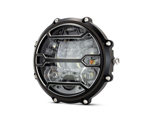 Faro proiettore led - moto, nero