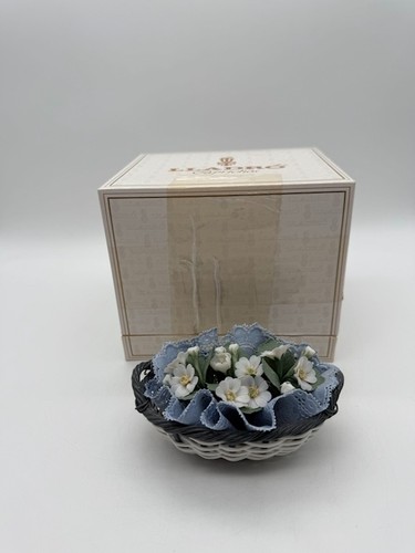 Lladro porcelain flower basket - lladro,