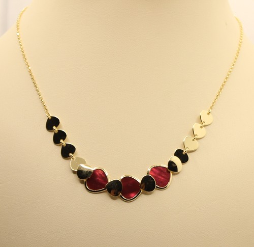 Collana argento cuori scalare - collana,