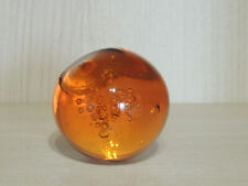 Fermacarte vintage in vetro di Murano, arancione, estate, 1950 circa