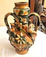 VASO IN CERAMICA CALABRESE SEMINARA H 35 CM X 22 CM CONDIZIONI COME FOTO